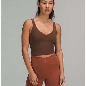 Lululemon size 0 align tank brown